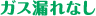 ガス漏れなし
